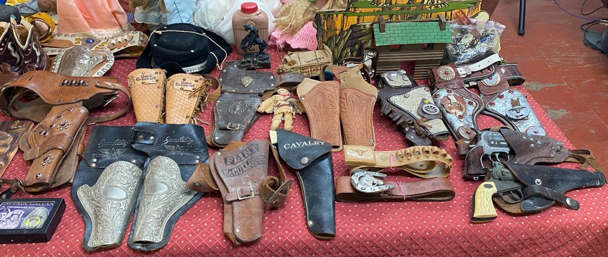Assorted Old Cap Guns and Holster Sets