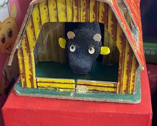 Vintage Talking Cow Toy in Box