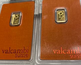 Valcambi One Gram Gold Bars
