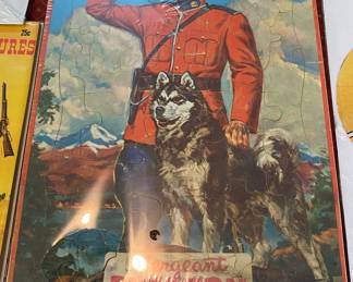 Vintage Sargeant Preston and Yukon Board Puzzle