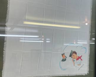 Fort Knox Kentucky Framed Scarf with Original Mailer