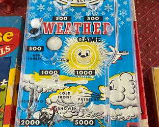 Vintage Marx Weather Pinball Game with Box