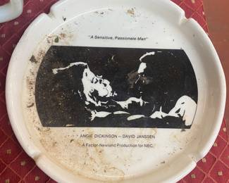 "A Sensitive Passionate Man" Angie Dickinson, David Janssen Promotional Ashtray