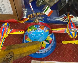 Tin Lithograph Toy Airplanes