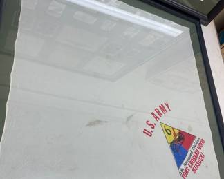 6th Armored Fort Leonard Woode Souvenir Table Cover