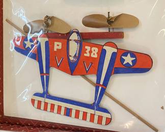 Vintage P38 Toy Airplane