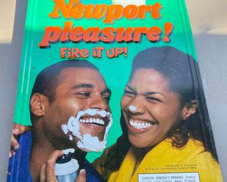 Metal Newport Cigarette Sign