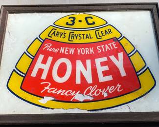 Vintage Cary's Crystal Clear New York State Honey Advertising 