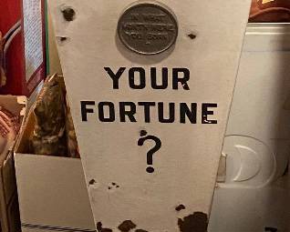 Old "Character Readings" Fortune Telling Penny Scale