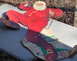 Cardboard Pepsi Santa Display