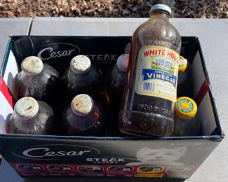 White House Vinegar Bottles 