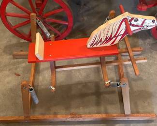 Wooden Springer Horse