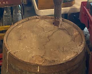 Old Barrel Keg with Tap