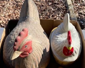 Ceramic Hen on Nests