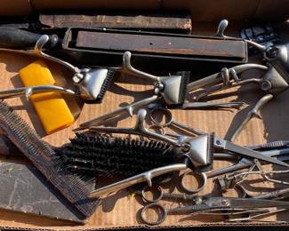 Old Barber Scissors, Trimmers and Sharpeners