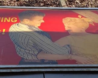 1960 Coca Cola Cardboard Double Sided Refreshing New Feeling Sign