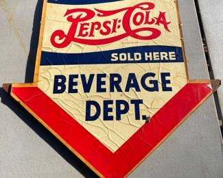 Laminate Pepsi-Cola Aisle Marker