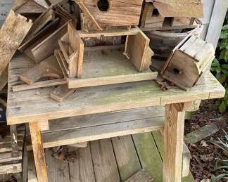 Assorted Wooden Bird Houses