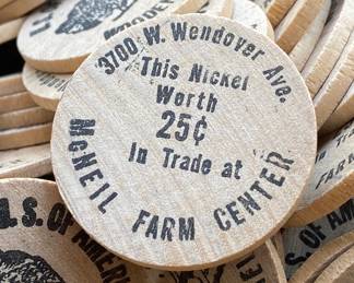 McNeill Farm Center Wooden Nickels Greensboro, N.C.