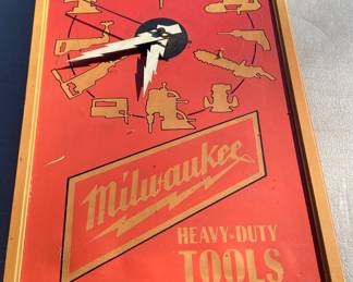 Milwaukee Tools Advertising Clock