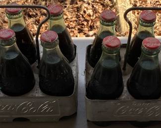 Vintage Aluminum Coca Cola Carriers