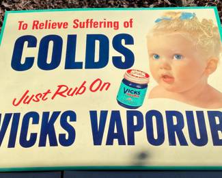 Vintage Vicks Vaporub Sign