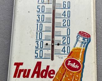 Vintage Tru Ade Soda Advertising Thermometer