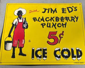 Jim Ed's Blackberry Punch Sign