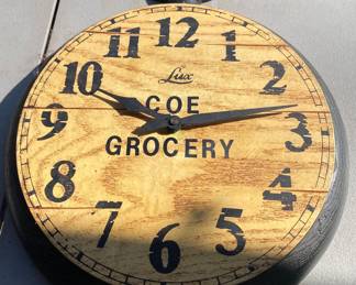 Lux Coe Grocery Clock