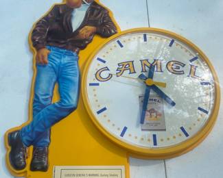 Camel Cigarette Advertising Clock