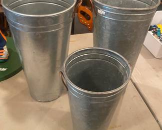 Galvanized Garden Buckets