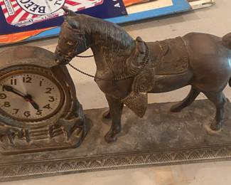 Vintage Horse Clock