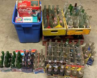 Soda Bottles, Soda Crates and Six Pack Carriers