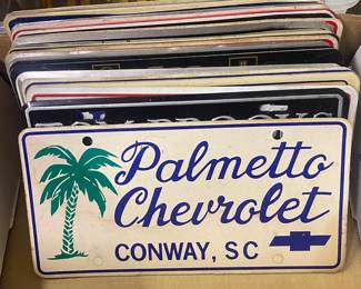 Car Dealership Advertising Plates