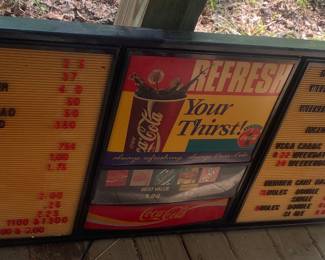 Coca Cola Menu Board
