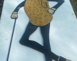 Masonite Mr. Peanut Display (Some Damage)
