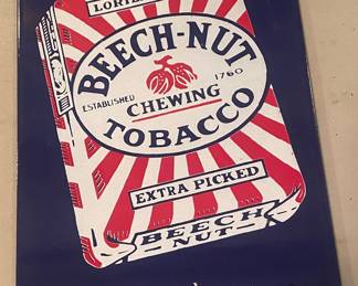 Porcelain Beech-Nut Tobacco Sign