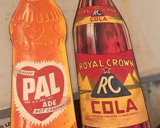 Cardboard Soda Signs