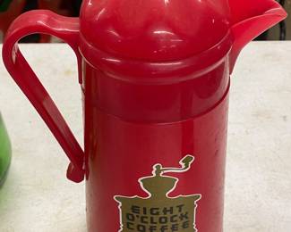 Vintage Eight O'Clock Coffee Advertising Carafe