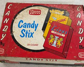 Vintage Necco Candy Stix Box (Full)