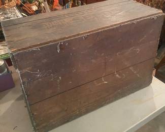 Old Wood's Seeds Shipping Crate