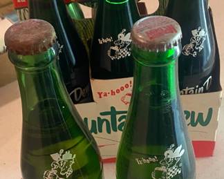 Mountain Dew Six Pack Carrier with Bottles