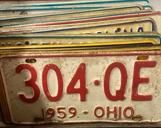 1959 Ohio License Plate