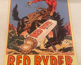 Red Ryder Action Bar Sign