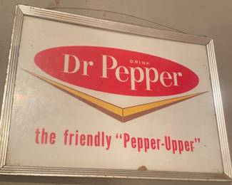 Vintage Dr. Pepper Ad Sign