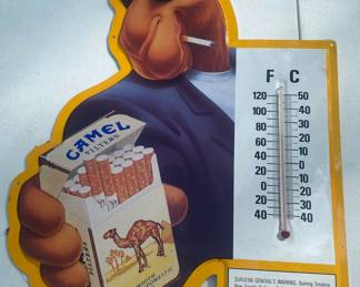 Camel Cigarette Advertising Thermometer