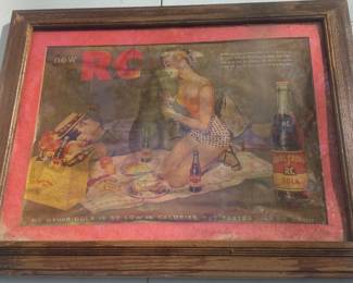RC Cola Framed Advertising