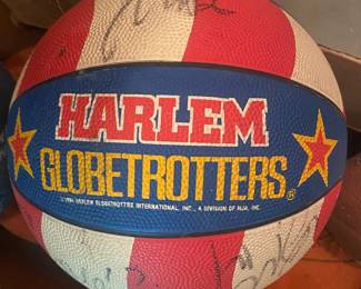Autographed Harlem Globetrotters
