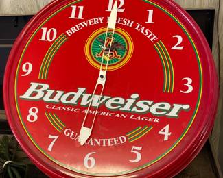 Budweiser Wall Clock