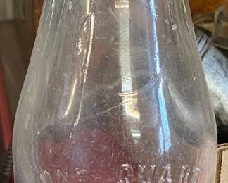 Old Slug Plate Blair's Dairy Farm Milk Bottle
